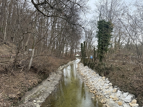 Mühlbachweg Baustelle abgeschlossen